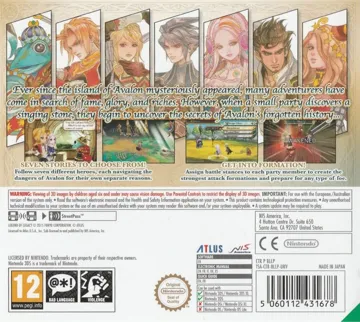 Legend of Legacy, The (Europe) box cover back